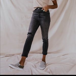 Free People Zuri Distressed Mom jeans